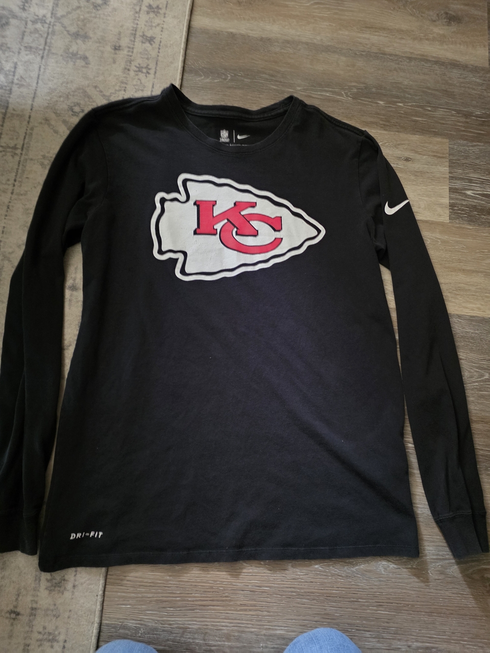 Nike Kansas City Chiefs Black Long Sleeve Tee